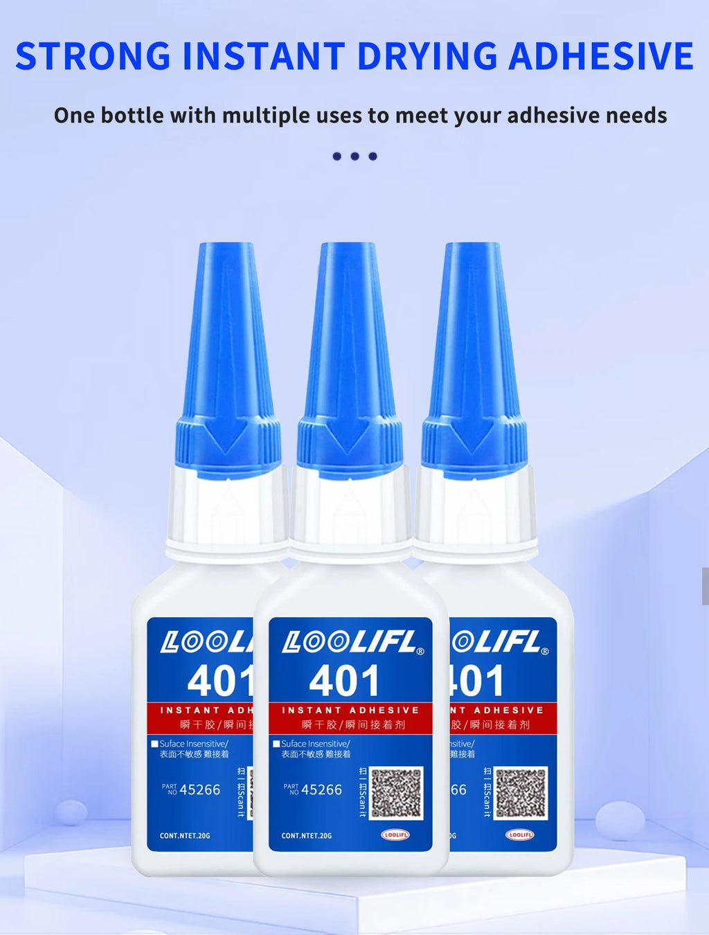 Super Glue All-Purpose Liquid 20g - Fast Drying Clear CA Adhesive for Metal,Plastic, Wood, Ceramic, Glass & DIY Repairs Easy Use