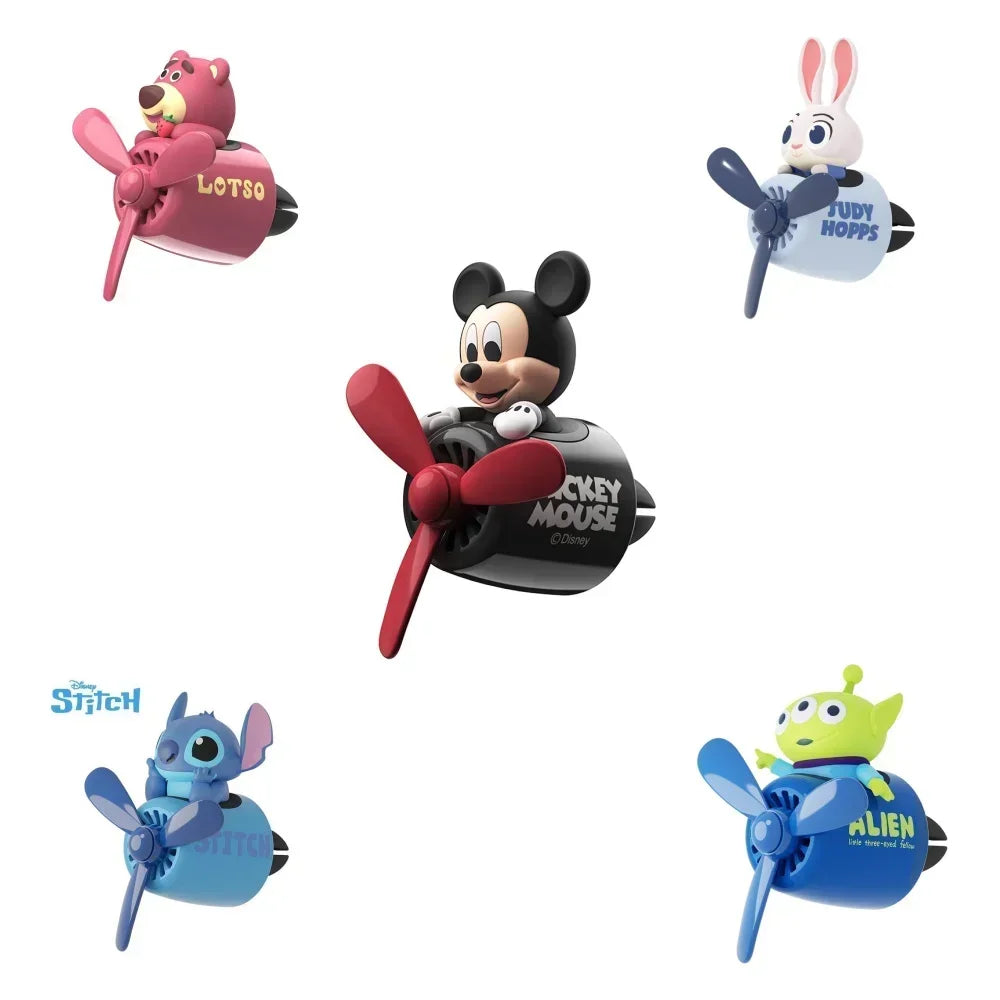 Cartoon Stitch Lotso Mickey Winnie the Pooh Car Air Freshener Perfume Diffuser Auto Accessory Fragrance Car Ornaments