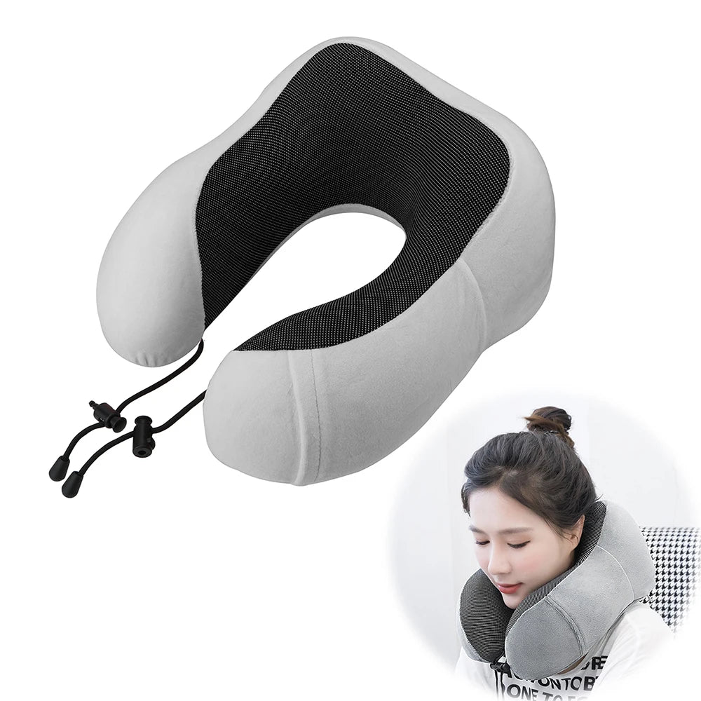 U Shaped Neck Cervical Airplane Pillow Soft Travel Pillow Travel Healthcare Neck Cushion Memory Foam