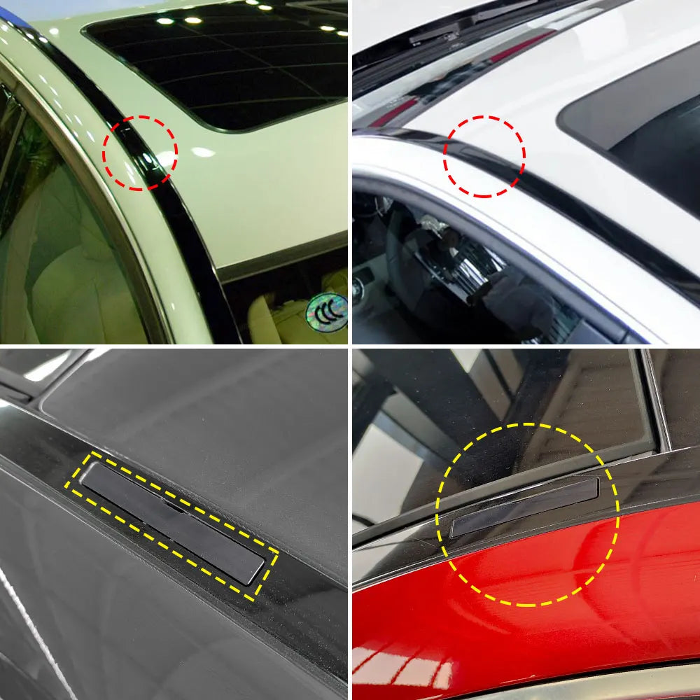 Car Roof Rail Molding Trim Roof Luggage Rack Cover Plate For Mercedes Benz C Class W204 2007-2014 C180 C200 C220 C300 2046983530