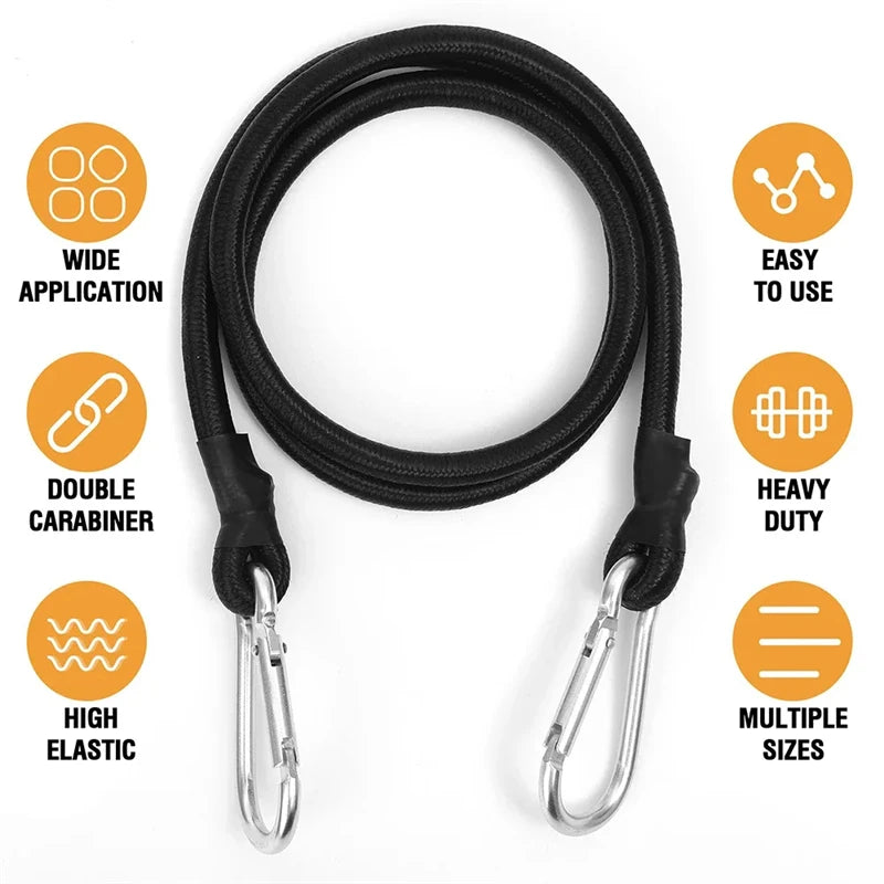30cm-210cm Portable Elastic Rope Motorcycle Strap Elastic Rope Bicycle Luggage Strap Elastic Cart Cargo Strap