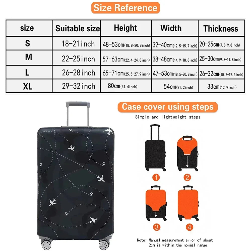 Luggage Protective Cover Elastic Dust Wear-resistant Apply 18-32 Size Pink Letter Series Protective Case Travel Accessories 2026