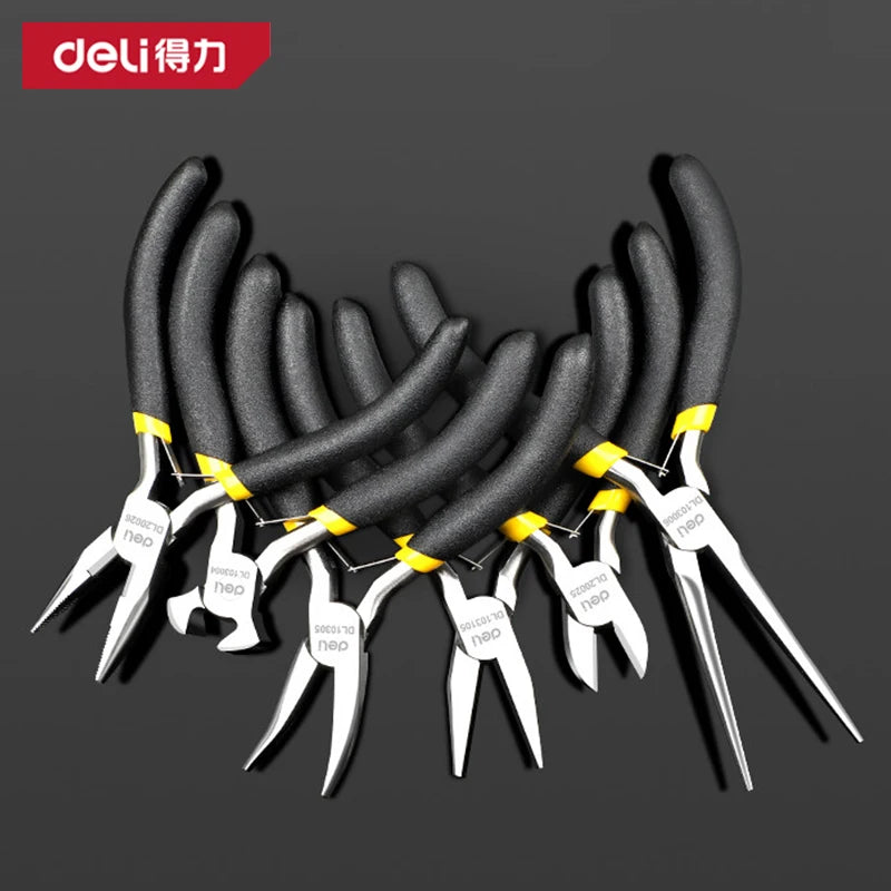 Mini Jewelry Pliers Set - High Carbon Steel Needle Nose & Flat Nose Pliers ,DIY Craft Tool for Beading, Wire Wrapping & Repair