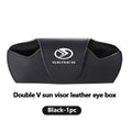 Leather Car Sun Visor Glasses Holder Wear-Resistant Protective Box For Seres M5 M7 2022 2023