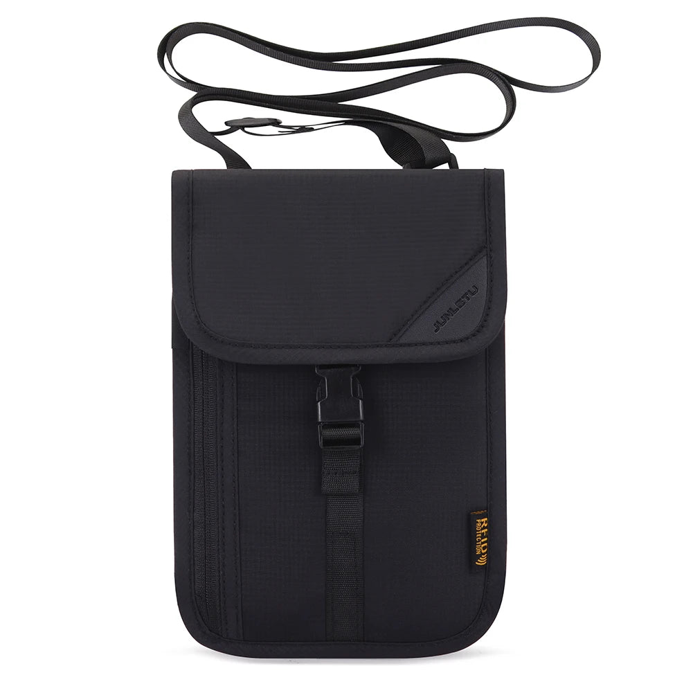 Waterproof Travel Passport Holder Bags Anti-theft Document Storage Bags Nylon Portable RFID ID Credit Card Organizer Neck Pouch
