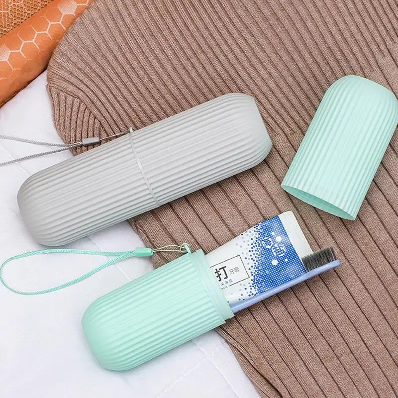 Travel Toothbrush Box Large Capacity Toothbrush Toothpaste Organizer Portable Toothbrush Storage Box Business Travel Essential