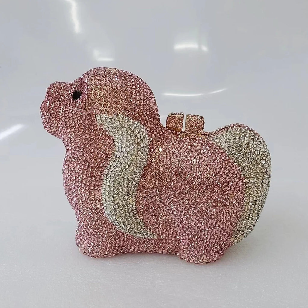 Sparkling Party Bags Luxury Banquet Wedding Engagement Full Diamond Crystal Bag Girl Birthday Photo Clutch Bag Rhinestone Purse