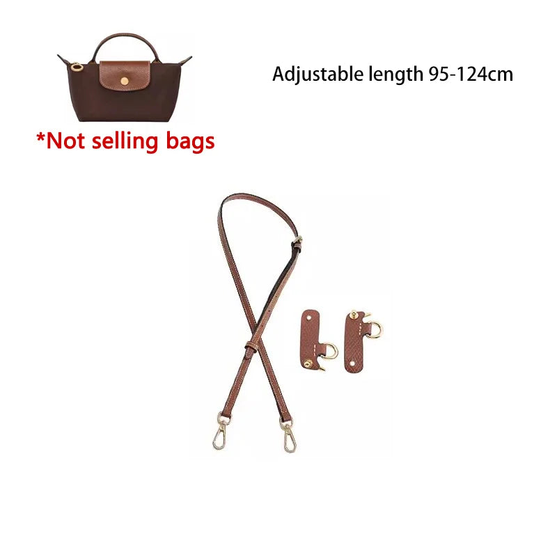 Mini Bags Leather Shoulder Strap Fit For Longchamp Mini Pouch Adjustable Crossbody Small Bag Accessories