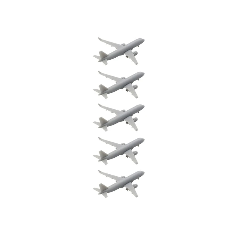 5PCS Multiple Scale A320neo Airliner Model 1/2000 1/1500 1/700 1/400 Static Aircraft w Landing Gear for DIY Building Decoration