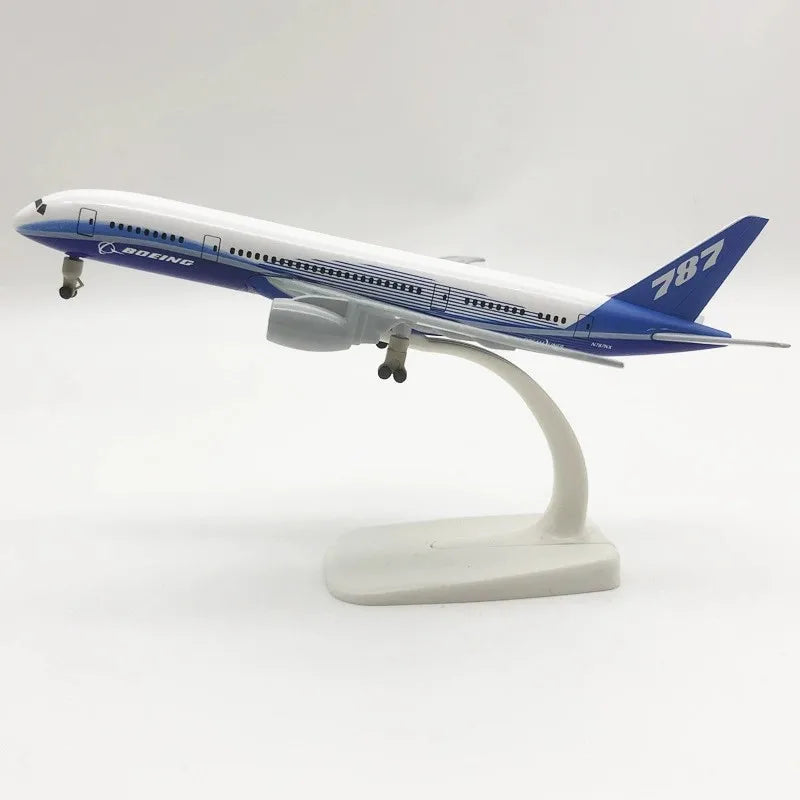 20cm 787 dreamliner Series Model Plane Aircraft Toy B787 Airlines Alloy Metal child toy plane Miniature airplane For Collection