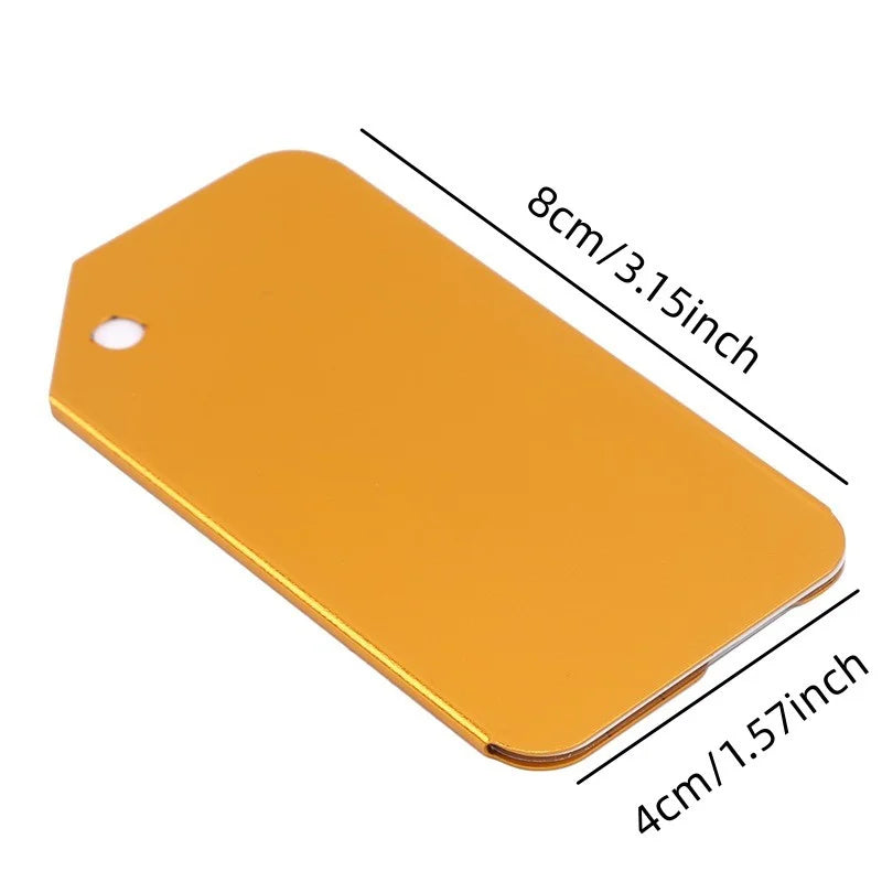 5Pcs Luggage Tags Aluminium Alloy Suitcase Tag Luggage Tag Id Luggage Tags For Suitcases Travel Luggage Baggage Identifier