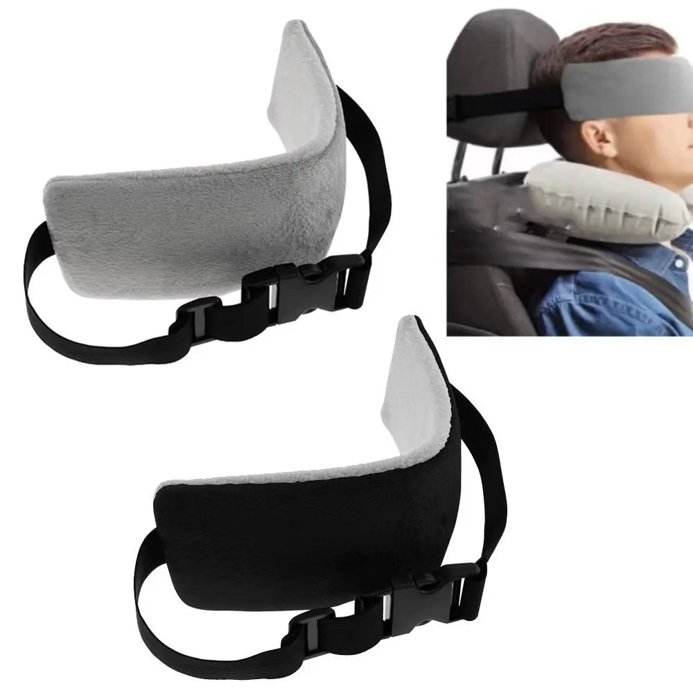Adjustable Buckles Airplane Travel Pillow Comfortable Upright Sleeping Head Support Strap Soft Portable Neck Support Band Office