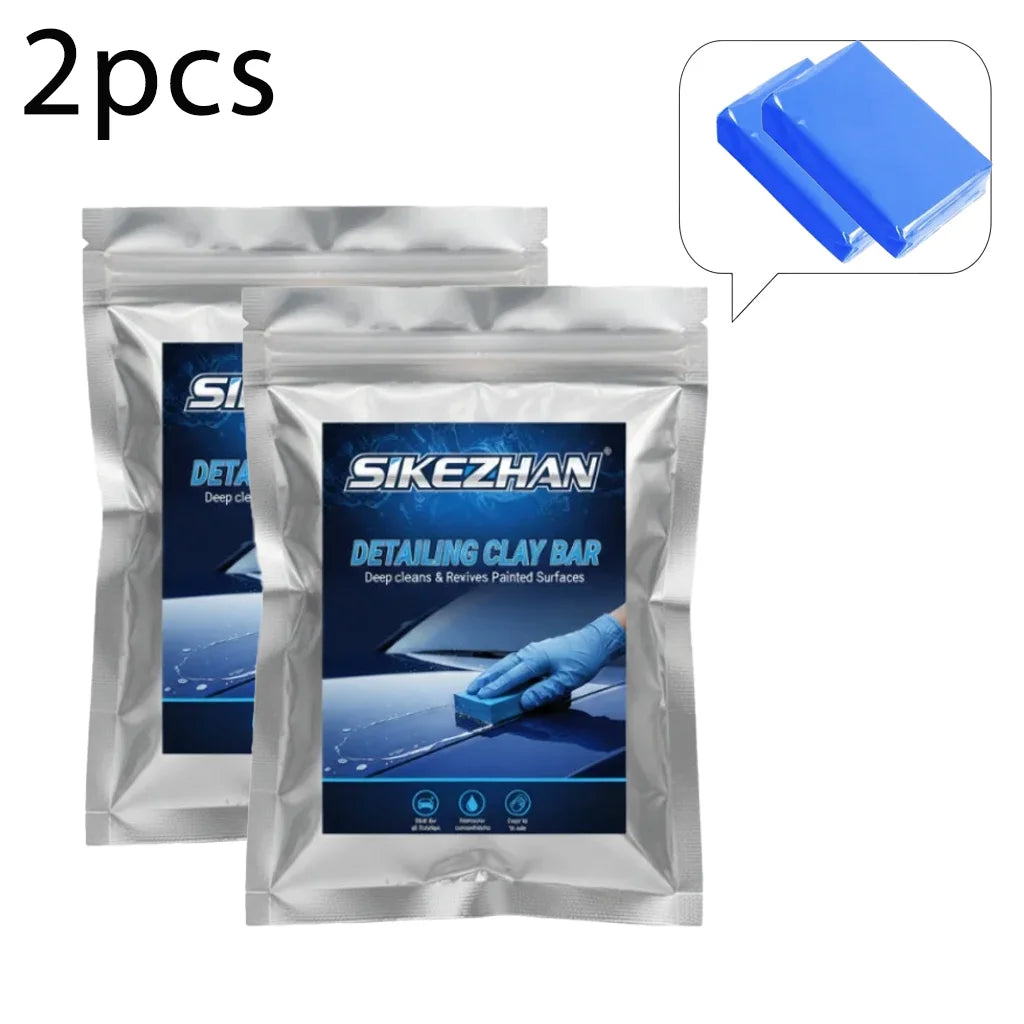 Auto Detailing Clay Bar SIKEZHAN Stain Remover Clay Block Cleans Iron Overspray For Car Motorcycle Paint Surface Restoration