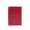 Custom Letters Embossed Crocodile Leather Passport Holder Cover Men Business Travel Passport Wallet