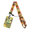 Cartoon Yoda Disney Card Holder Lanyards Minnie Card Holders Neck Strap for Keychain Kids Door Badge Holder Boy Girl Card Case