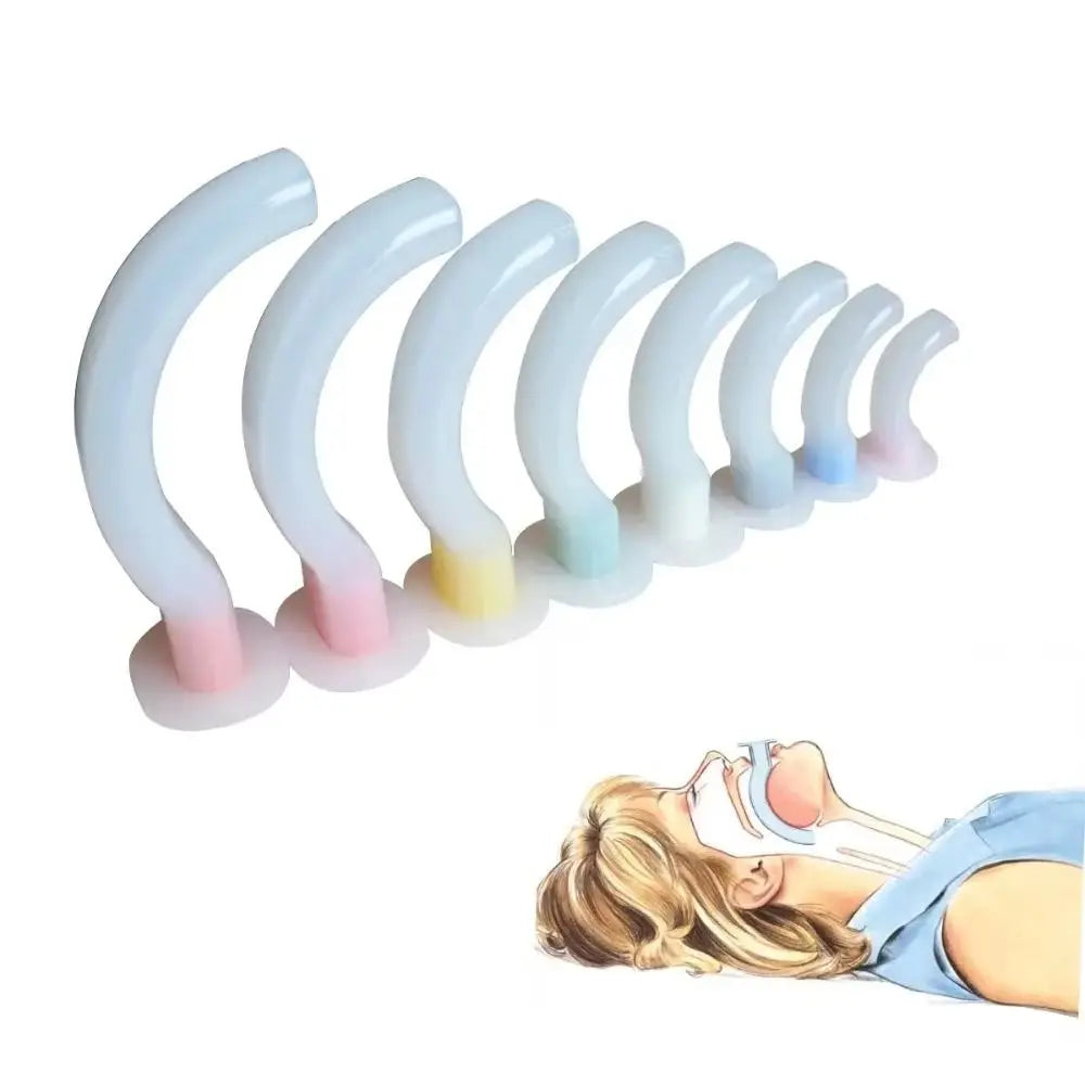 Oropharyngeal Airway Disposable Airway Tube Color Coded Oral Air Way Air Tube Guide Smooth Edges Reduced Trauma