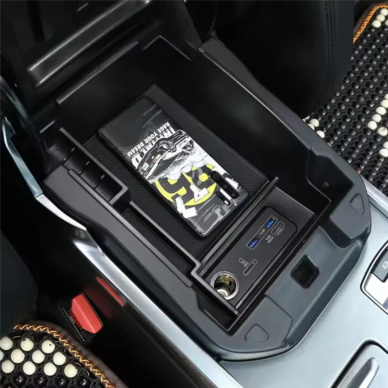 For Land Rover Range Rover Sport L494 2013-2017 Car Central Armrest Box Storage Box Organizer Tray Interior Accessories