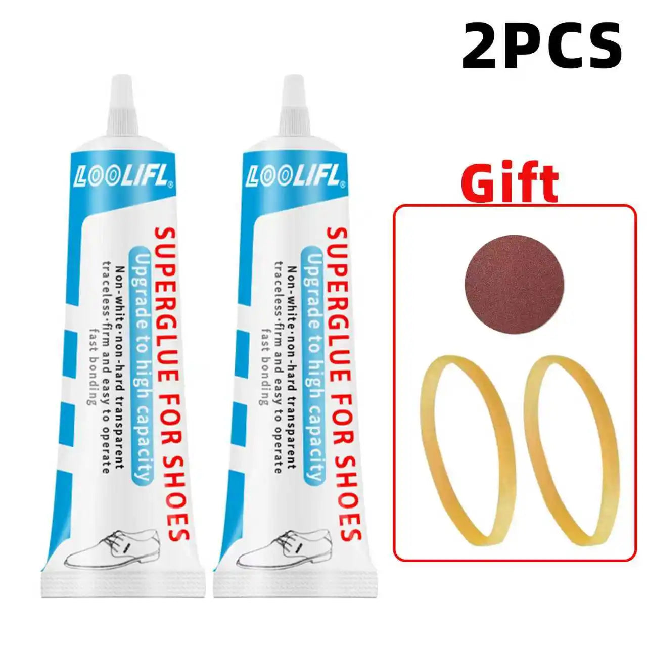 Loolifl, 60ml Strong Universal Shoe Glue Professional Repair Sports Shoes/Boots/Leather Cracks, Safe and Stable