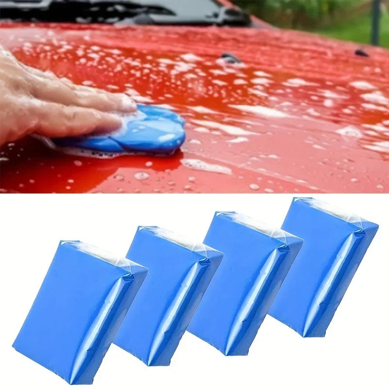 4 Pcs 3.53oz Clay Bar Car Detailing Clay, Auto Blue Detailing Magic Clay Bars Cleaner With Washing And Adsorption Capacity