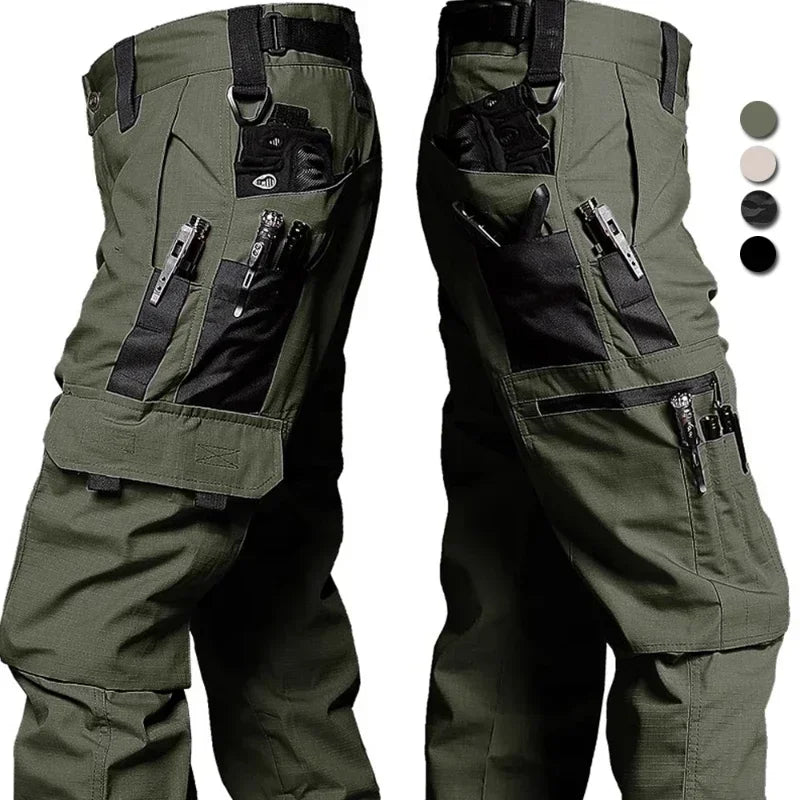Tactical Pants Big Multi-pocket Men New Work Cargo Pants Spring Autumn Waterproof  Ripstop Hiking Trousers Loose Brand Joggers