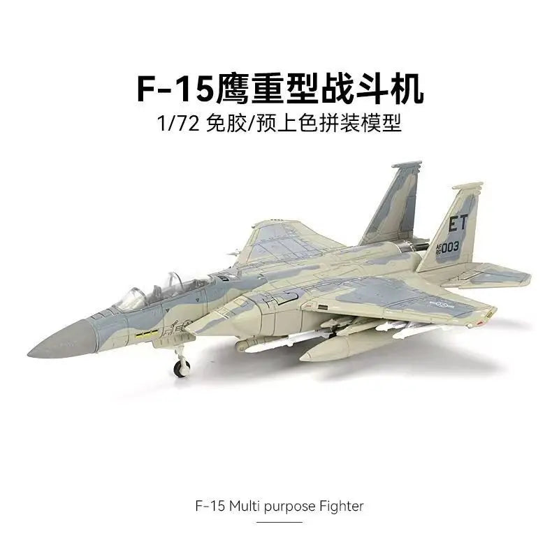 Diy Model Aircraft Kit Us F-15 Eagle Multi-Role Heavy Fighter Airplane Model 1/72 Abs Assembly Model Military Plane Model Gifts