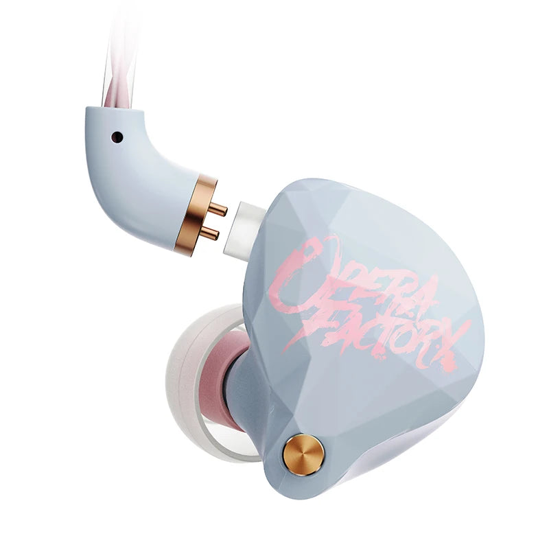 Whizzer OS1 Beat Composite Dynamic Diaphragm Driver (1DD)  5N OFC Cables and 3 Pairs  Eartips HIFI IEMs in-Ear Earphone