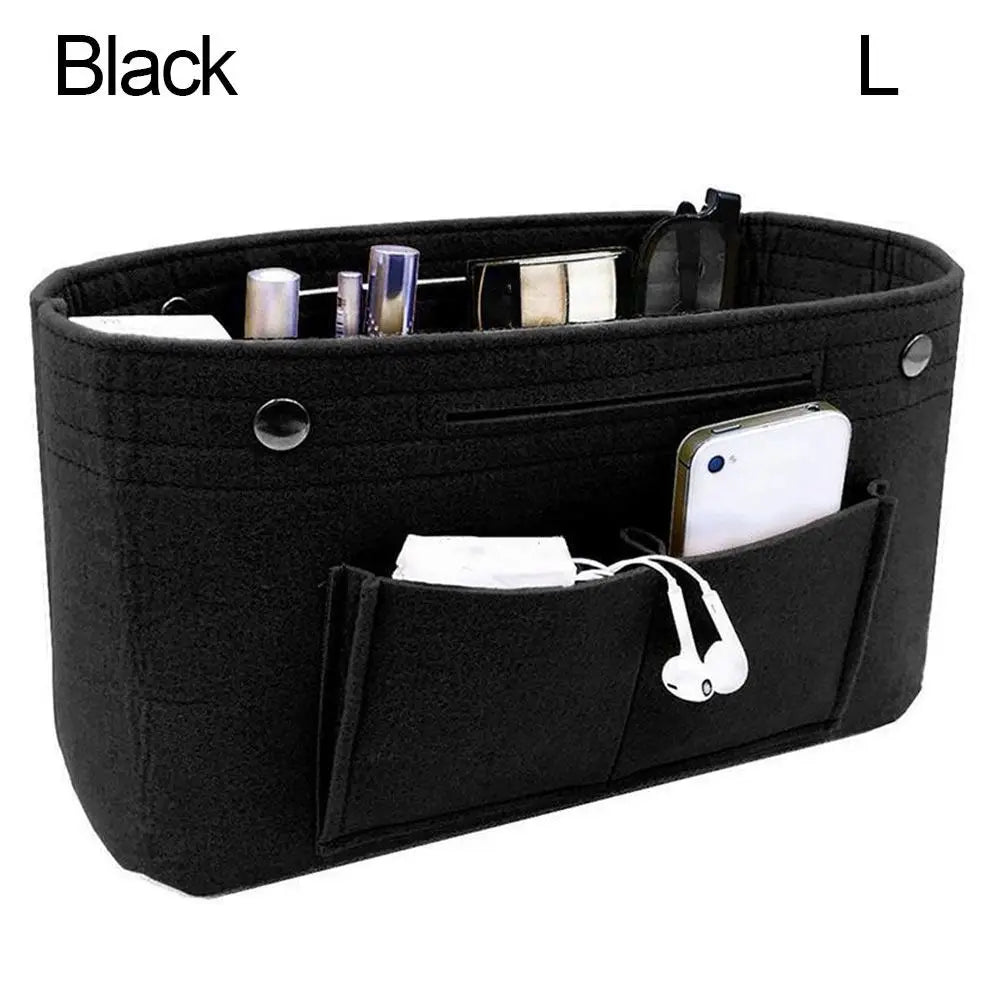 Women's Organizer Handbag Insert Bag Felt Travel Bag Insert Liner Purse Organiser Pouch