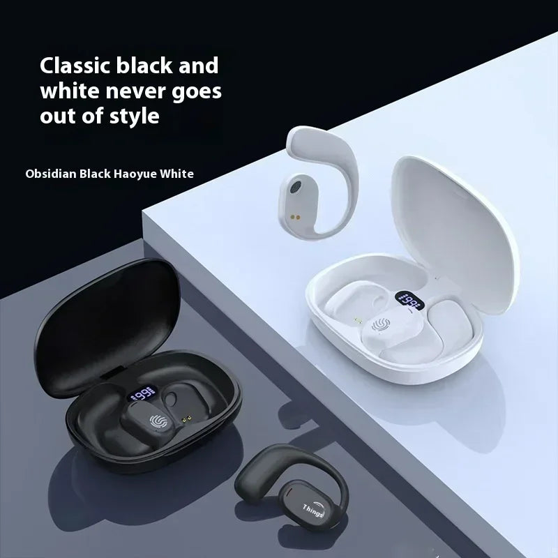 Lenovo New Wireless Bone Conduction Earphones Ear Hook Bluetooth 5.4 Headphones HiFi 9D Stereo Noise Earphones Outdoor Sports