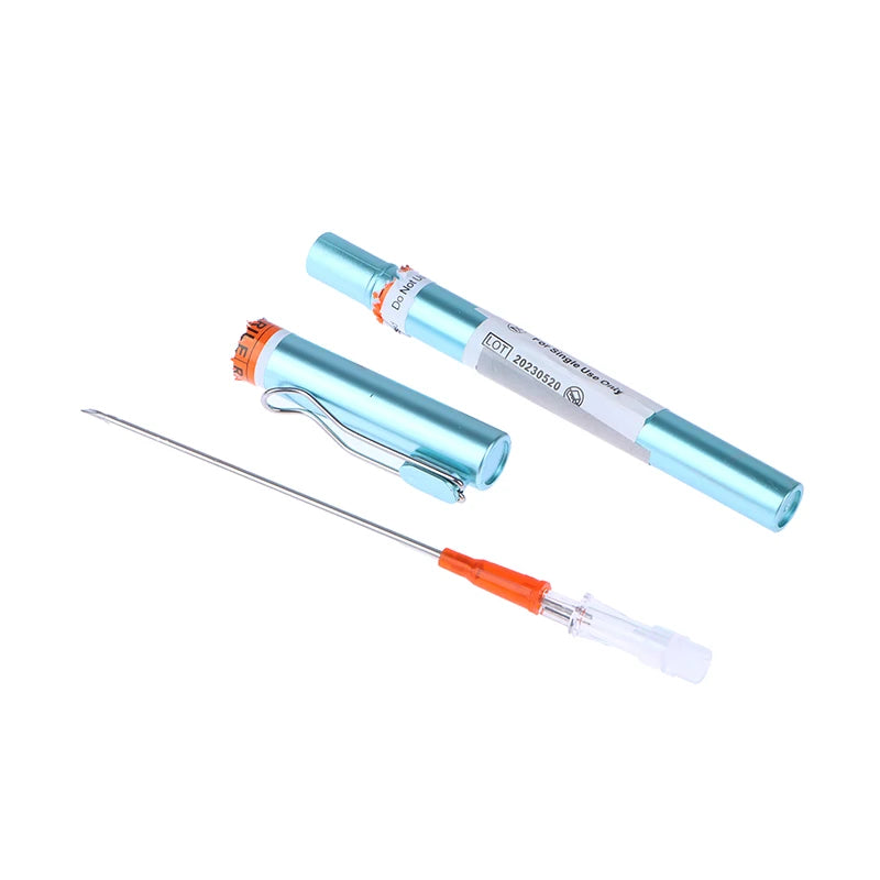 * Rescue Pneumothorax Needle Trauma  Ifak Chest Cathether Needlecatheter 14GX82MM Needle Decompression Edc First Aid Kit