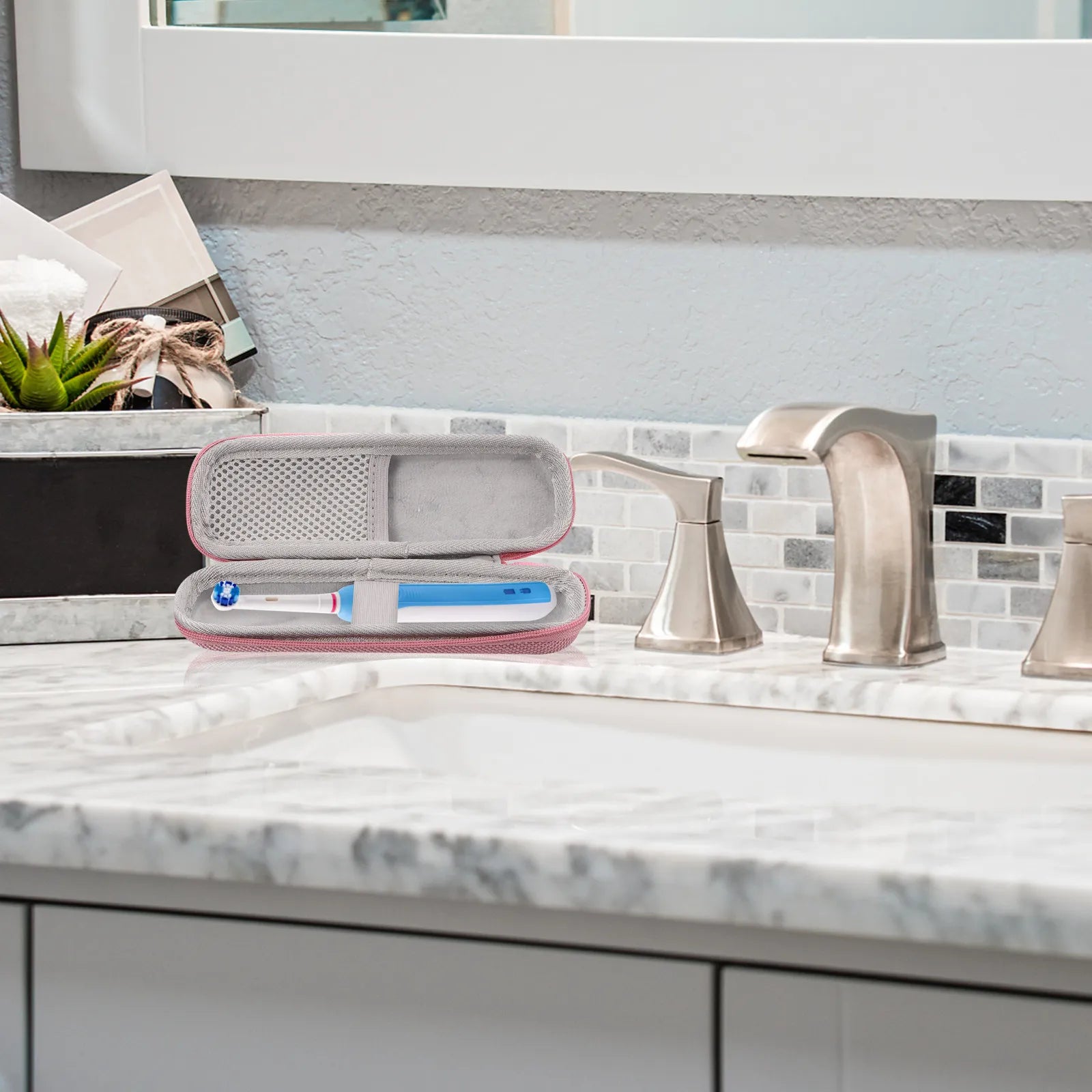 Electric Toothbrush Case High-Density Material Travel-Ready Protective Case for Electric Toothbrushes Portable Slim Design