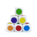 10 Pcs/set 6 Sided Round Colour Dice Funny Puzzle Game  16 mm