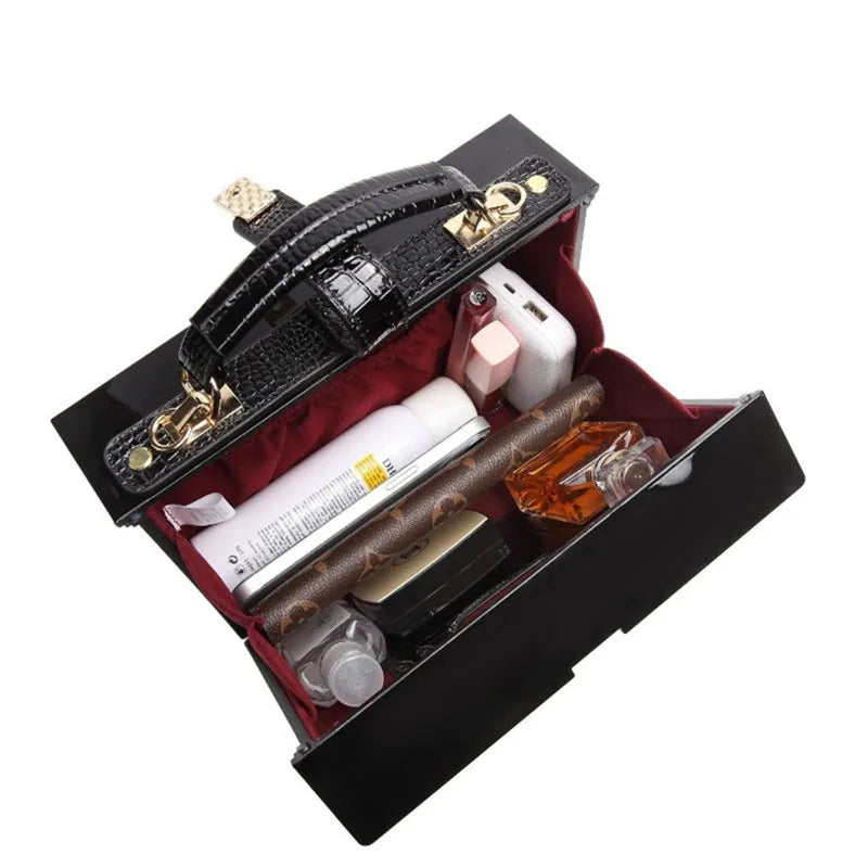 2024 Designer Women High-end Pu Leather Handbags Fashion Piano Shape Shoulder Travel Bag Luxury Ladies Small Box Crossbody Bags
