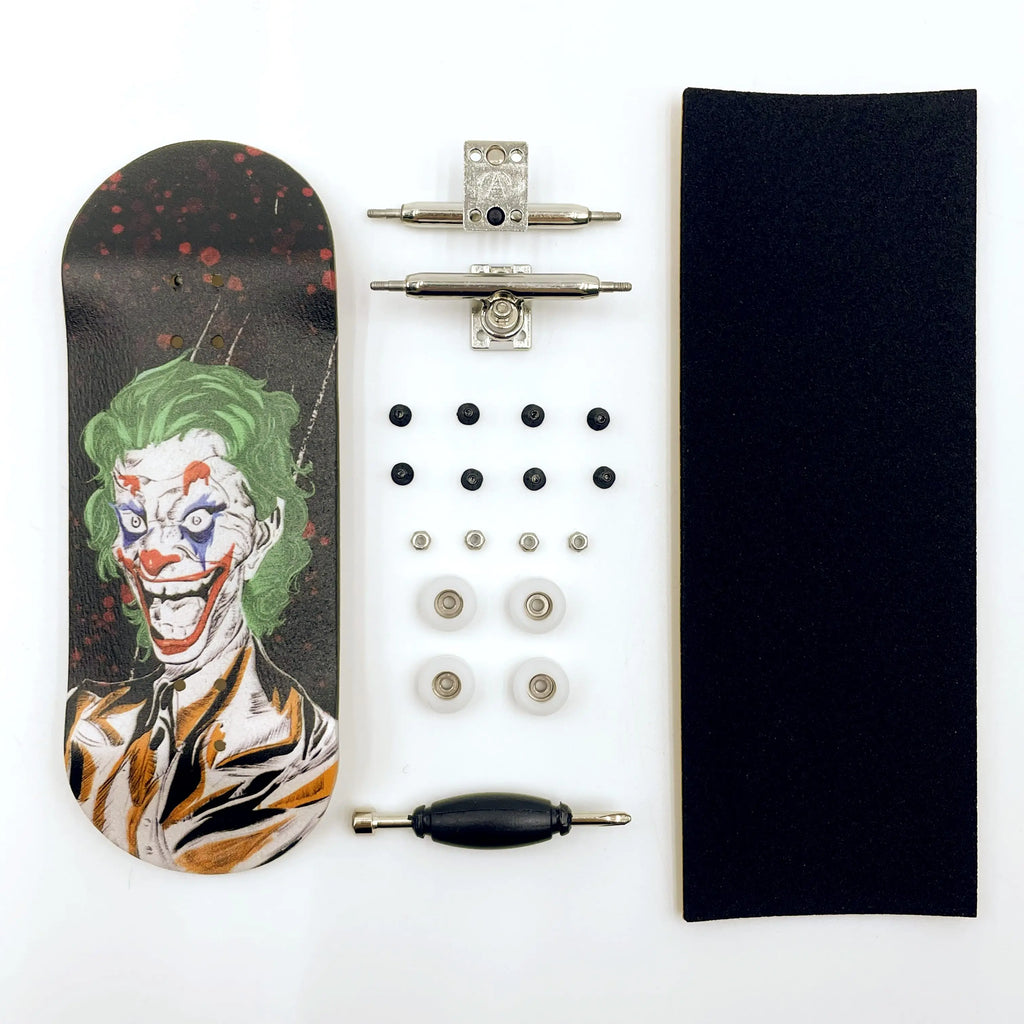 34mm Fingerboard Set Professional Wooden Deck Single Axle Truck CNC Wheels Complete Mini Finger Skateboard