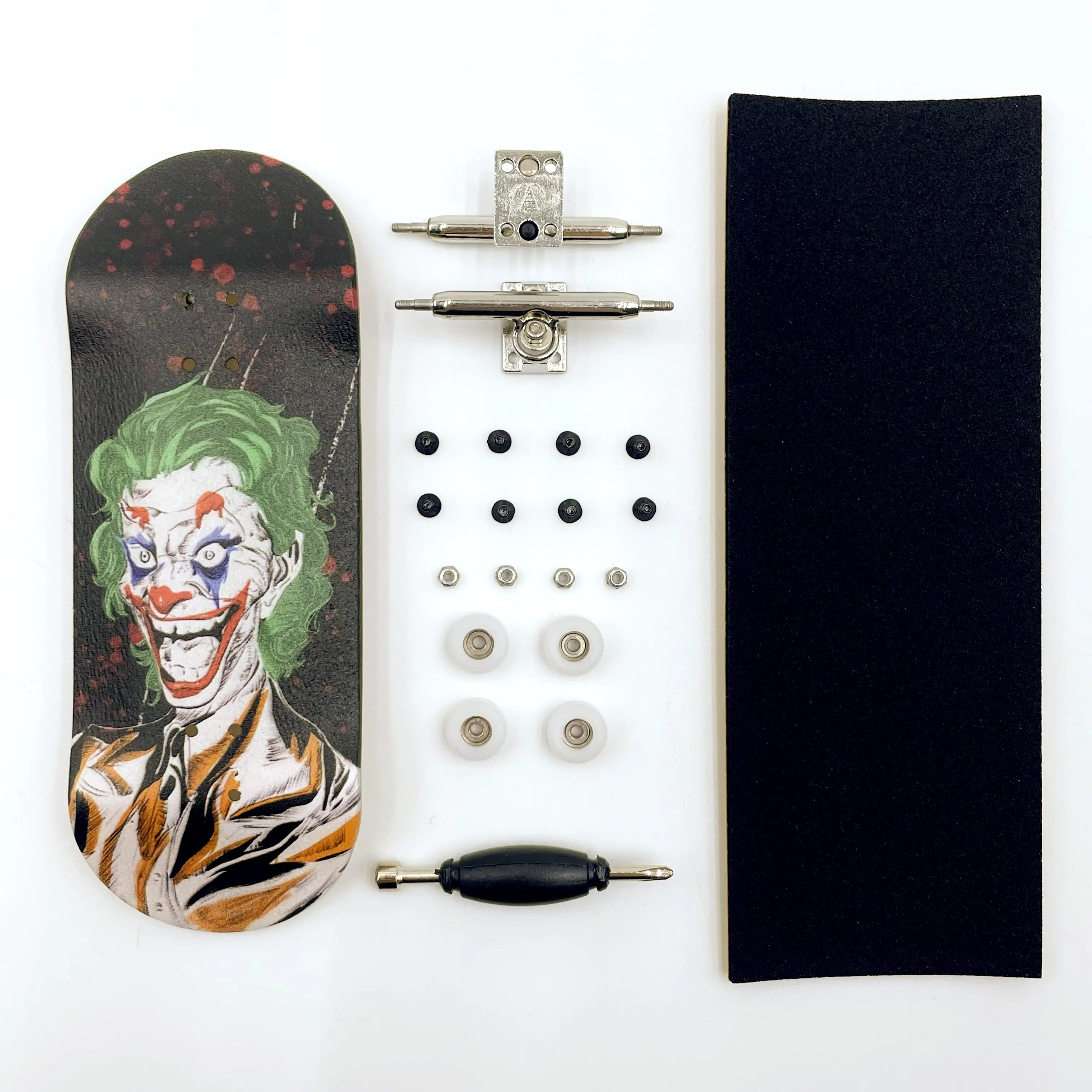 34mm Fingerboard Set Professional Wooden Deck Single Axle Truck CNC Wheels Complete Mini Finger Skateboard
