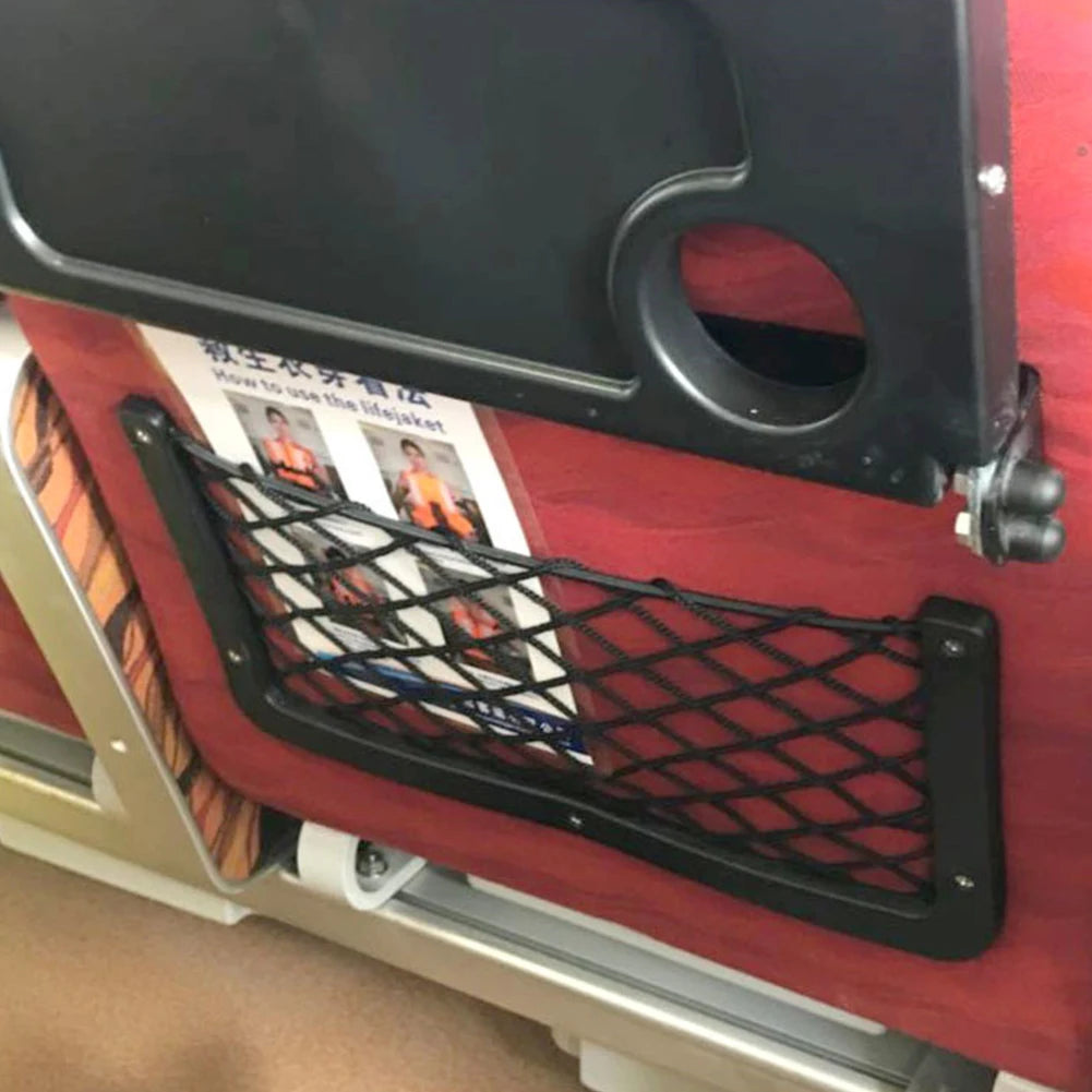 1/3Pcs/Lot 36*18cm Car Net Door Panel Bus Seat Back Mount Organizer Mesh Phone Holder Storage Bag Pocket For Wallet Keys