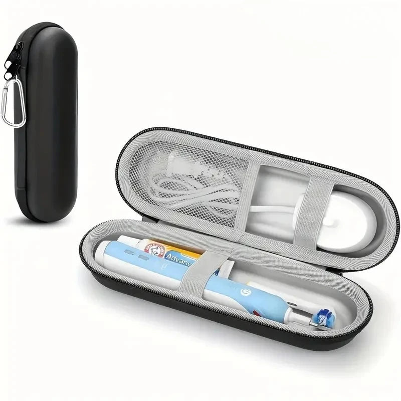 EVA Electric Toothbrush Travel Case, Shockproof & Waterproof Storage Organizer with Large Capacity for Brush & Heads