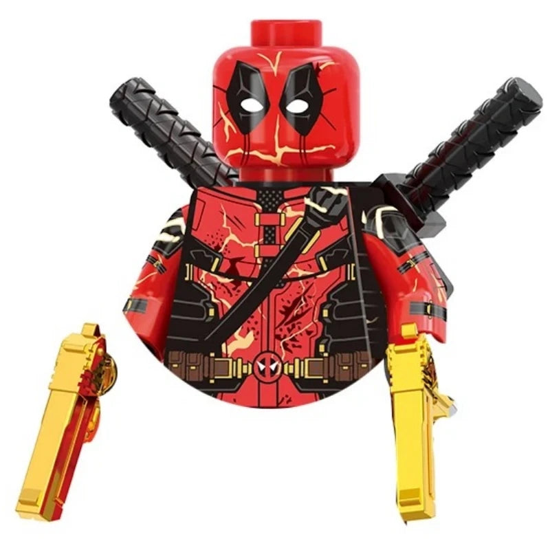 Blind Box Mini Building Blocks TV6203 Figures Big Goblin Spiderman Iron Man Venom Captain Hawk Deadpool Armor Christmas Gift Toy