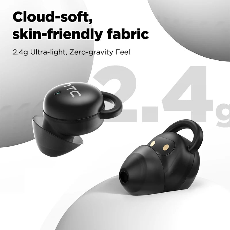 HTC Original Sleep Aid Earbuds Wireless NE91 Bluetooth Earphones Noise Reduction Headphones Long Battery Life Fit Side Sleeper
