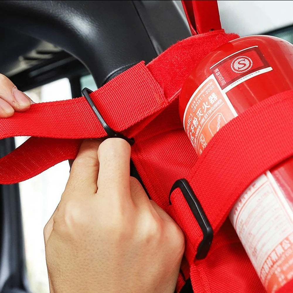 Black/Red Roll Bar Holder Adjustable Strap Mount for Jeep Wrangler JK JKU TJ CJ YJ LJ JL JLU