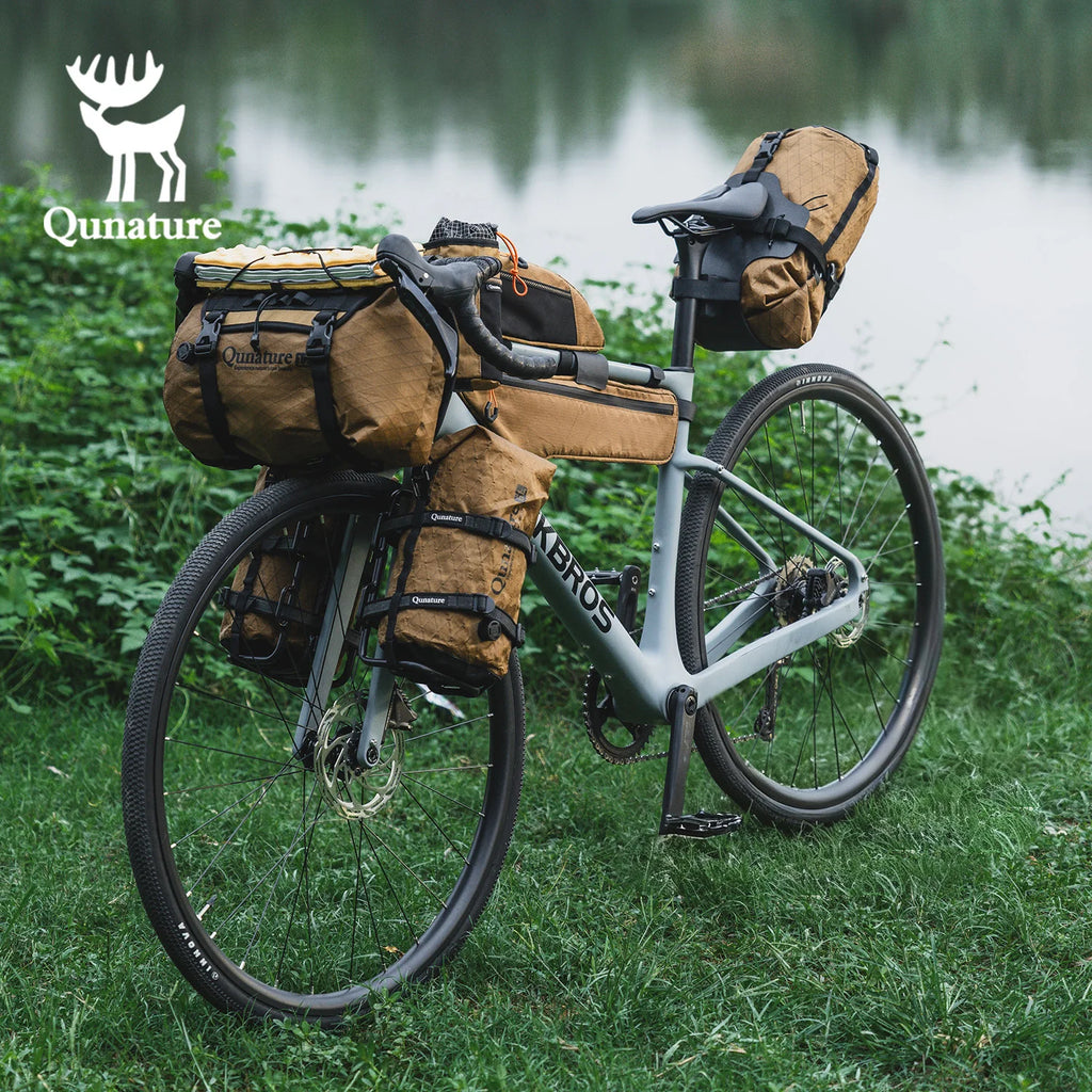 Qunature Upgraded Version 2.0 Bikepacking Bag Waterproof Compression Bag Lightweight Durable Road MTB Bike Travel Cycling Gear