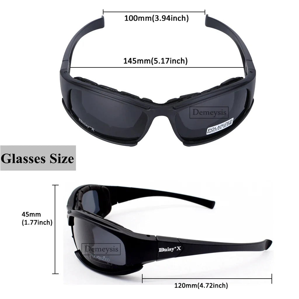 Tactical Polarized Glasses Camouflage Men's Sunglasses Outdoor Shooting Hunting Goggles 4 Lens Kit Sunglasses Men Hiking