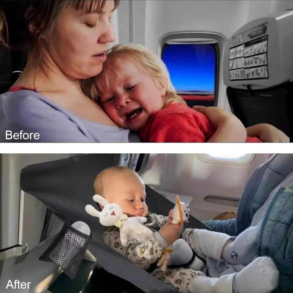 Toddler Airplane Travel Bed Inflatable Seat Extender Travel Portable Plane/Car/Train Sleep Essential Baby Safety Belt Kids C5Q5