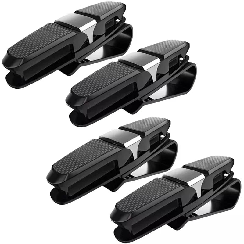 Universal Car Sun Visor Sunglasses Holder Multifunctional Eyeglasses Clip Ticket Card Fastener Auto Glasses Storage Clamp