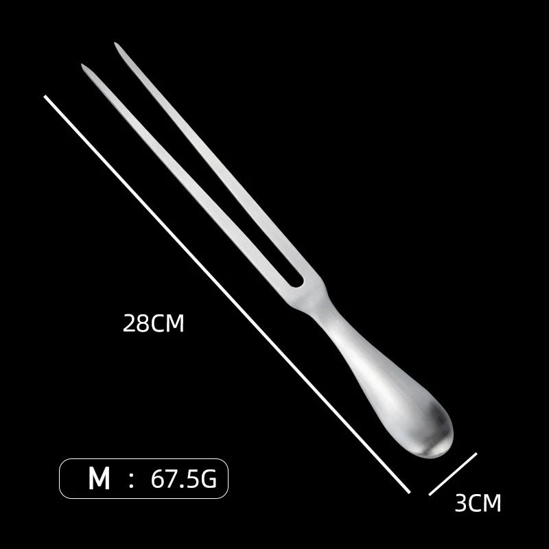 304 Stainless Steel Meat Carving Forks 11in BBQ Serving Tools - Durable Ergonomic - Perfect for Kitchen Roasting Grilling Prep