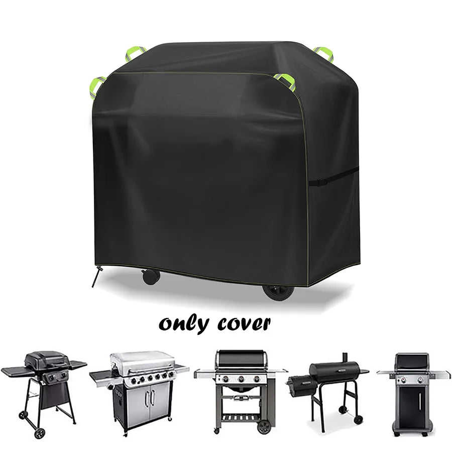 210D Oxford BBQ Grill Cover Waterproof Dustproof UV Resistant Outdoor Barbecue Protector for Garden Camping Picnic