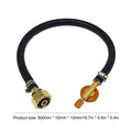 Outdoor Camping Gas Stove Gas Refill Adapter with Valve Valve Braided Hose Copper Gas Adapter Connection Hose for Camping Hiking