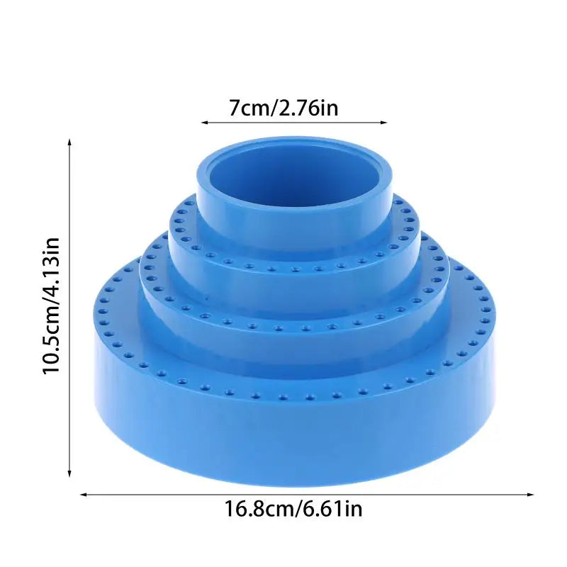 Rotary Round Shape Drill Bit Storage Case Tool Bit Holder 360°Rotating Box Grinding Tool Tip Stand Screwdriver Bit Holder▪