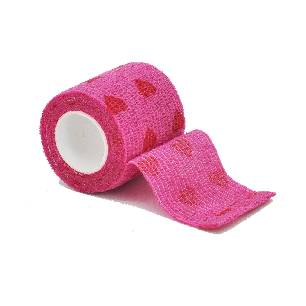 1/6roll 2.5/5/7.5/10cm*4.6m Non Woven Elastic Self Adhesive Bandage Cohesive Bandage for Sports Fixing Finger Wrist Leg