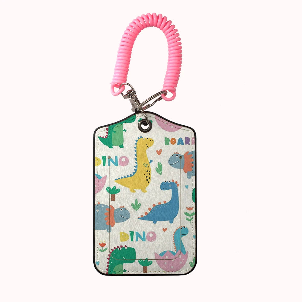 HOT AnimalsDinosaur Team Leather Business Luggage Tag Suitcase Address Label Luggage Boarding Case Label Name ID Address Clip