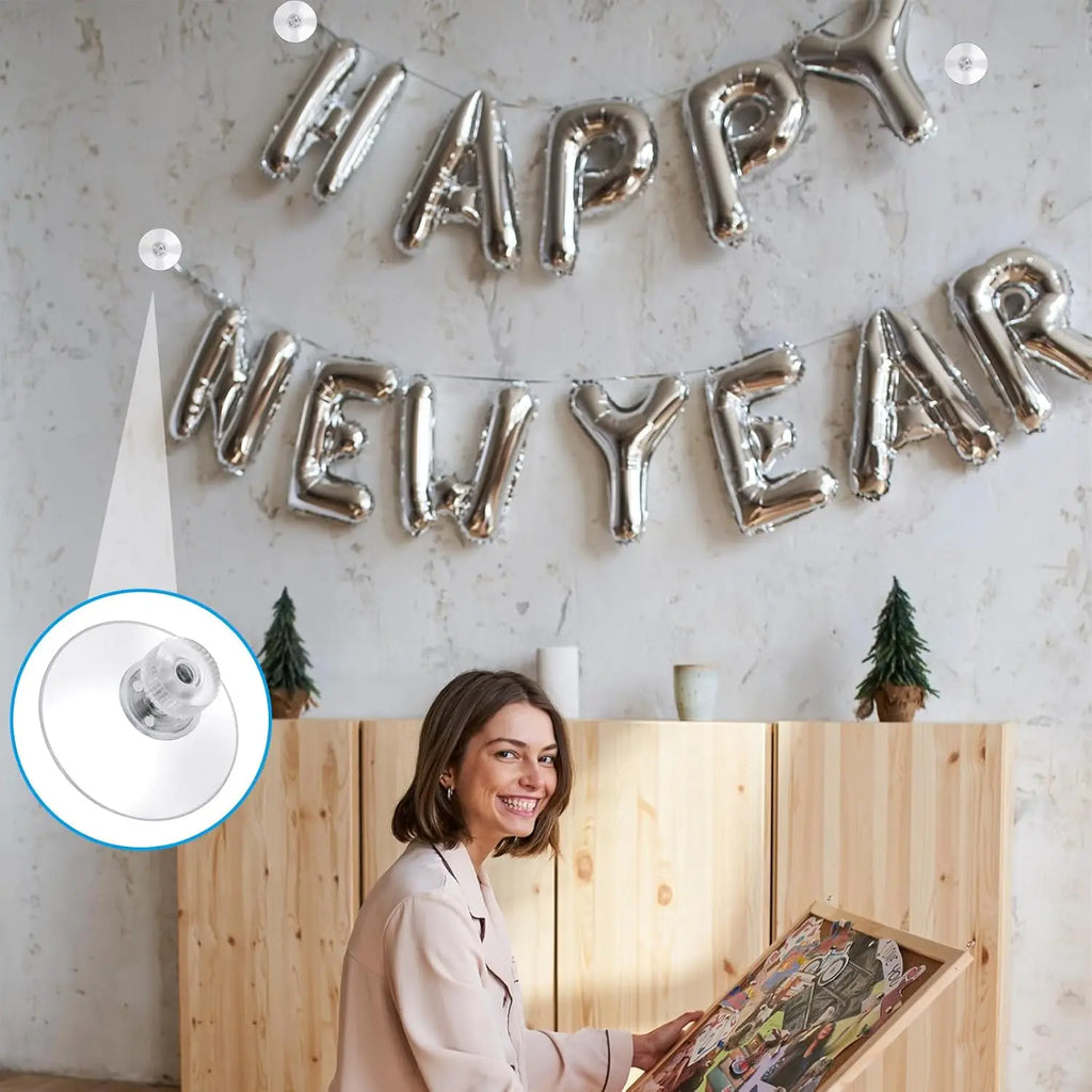 25/32/41/50mm Transparent Suction Cup Hook with Screws Self Adhesive Mushroom Head Sucker Pads Hooks Waterproof Wall Holders